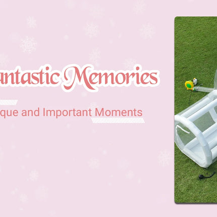 Inflatable 3M 10FT PVC Bubble House Inflatable Chlidren Toys Outdoor Commerical Castle With 750W Air Blower 100 balloons