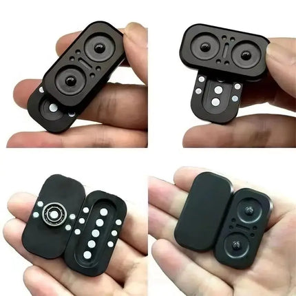 New Metal Owl Magnetic Slider Fidget Rotator - Manual Restless EDC Fidget Toy Office Desk Toy Adult Children's Gift