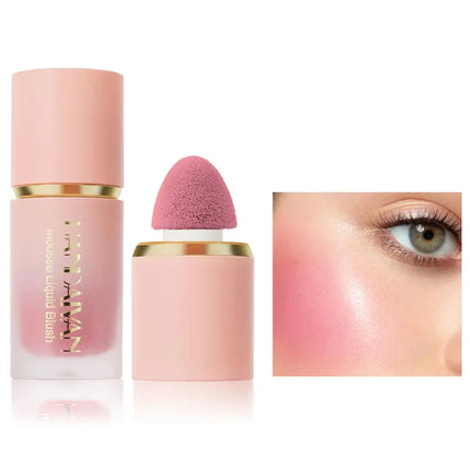 Matte Glitter Face Liquid Blusher Smooth Cheek Eye Mousse Blush Highlighter Stick Rouge Waterproof Contour Makeup