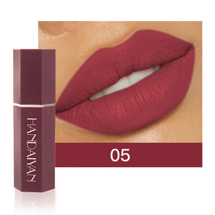 6 Pcs Matte Velvet Nude Lipstick Set Waterproof Long Lasting Red Brown Pigments Makeup For Sexy Lips Professional