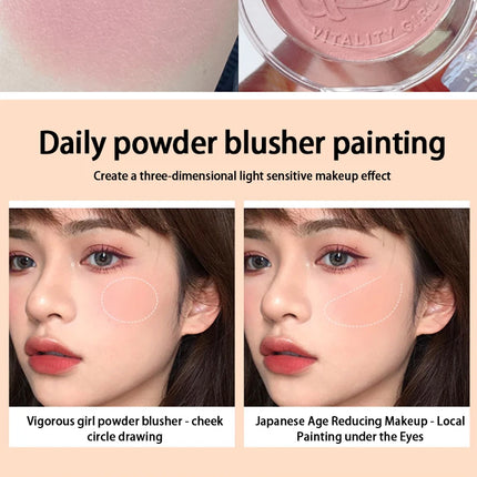 Kakashow Youthful Gradient Blush - Natural Nude Shade,  Easy-to-Blend Formula with Long-lasting Matte Finish,