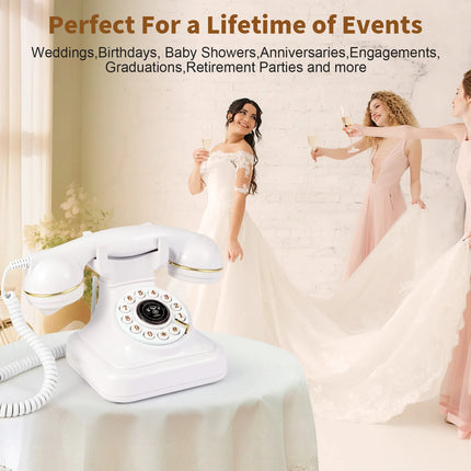 Audio message book phone wedding guest voice blessing message book banquet voice check-in message phone birthday party celebrati