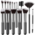 16pcs Silver black