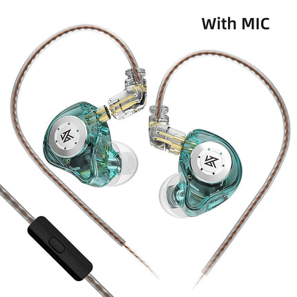 KZ EDX Pro Earphones Dynamic In Ear Monitor HiFi Wired Headphones Bass Stereo Game Music Earplugs Noice Cancelling Headset