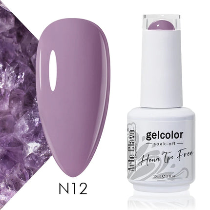 Arte Clavo Red Color Series Nail Polish UV Soak Off Varnish 15ml Manicure Nail Art Long-lasting Hema Tpo Free Gel Nail Polish