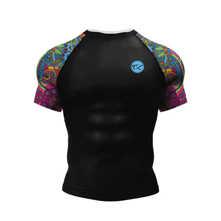 Cody Lundin Short Sleeve Pink Mens Jiu Jitsu BJJ No Gi Rash Guard Sublimation Men Running Training T-shirts Strech Fitness Tees