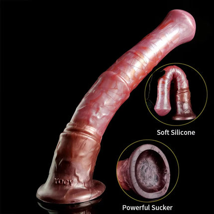 YOCY Ejaculating Horse Dildo 10 Modes Vibrator Female Clit Stimulator Silicone Animal Penis With Sucker Sex Toy For Women Men