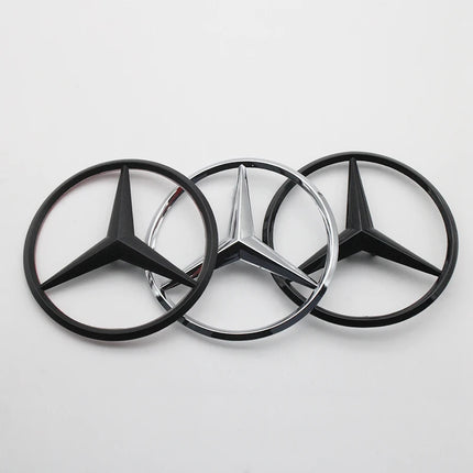 1Pcs ABS Car Rear Decal Trunk Emblem Sticker Mercedes Benz Replace Accessories For W204 W222 W205 W177 W212 W213 X253 W203 W176