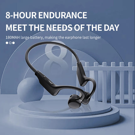 KEBIDUMEI Bluetooth 5.2 Earphones Bone Conduction Headphones TWS Wireless Neckband Headsets HiFi Stereo Noise Reduction Earbuds
