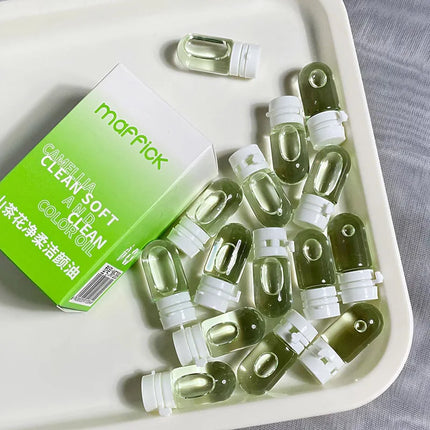Maffick10pcs/30pcs Cleansing Oil Camellia Sublime Nourishing Moisturizing Deep Pore Cleansing Makeup Removing Oil