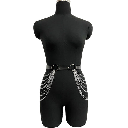 Fashion Belt Street Style Chest Harness Belt Suspenders for Women Decoration Punk Rock Leather Belt Gothic Clothing Accessories