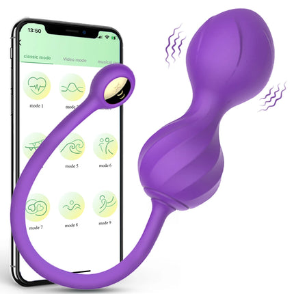 Wireless App Vagina Balls Vibrator for Women Tighten Vagina Muscle Trainer Kegel Ball Egg Intimate Sex Toys for Adults 18 Couple