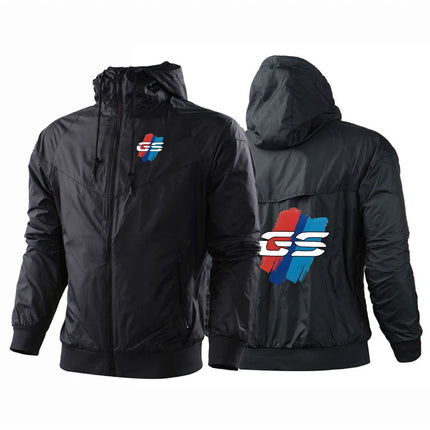 2025 Spring And Autumn Man's GS Adventure Motorcycle Logo Print Color Blocking Eye Catching Coat Windproof Waterproof Jacket