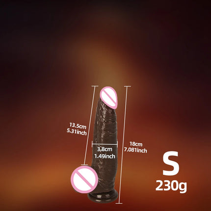 Realistic Dildos for Women, Skin-Sliding Foreskin Testicles Dildo, Anal Vaginal Stimulation Strapon Big Penis Sex Toys for Women