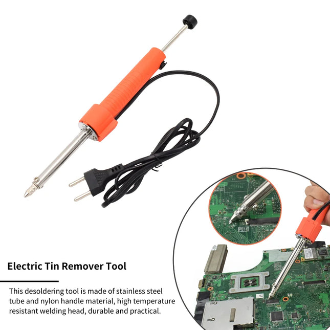 Electrothermal Vacuum Solder Sucker 36W 220V High Power EU Durable Desoldering Pump Soldering Iron Pen Dual Purpose Repair Tool