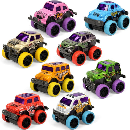 8-32Pack Mini Monster Jam Trucks Mini Pull Back Cars for Kids Die-cast Monster Truck Toy Party Favors