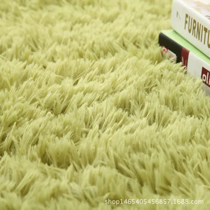 Gradient Silk Wool Bedside Rug Children's Room Living Room Bedroom Non-slip Machine Washable Not Easy To Shed Carpet
