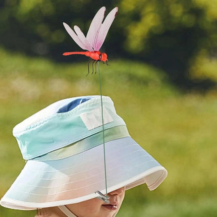 12pcs Simulation Dragonfly Clip Bug Deterrents Realistic Dragonfly Hat Clip Bug Repellent Dragonfly Home Garden Decor