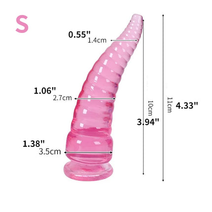 Octopus Tentacle Dildo Anal Plug Butt Dilator with Big Suction Cup Sex Toys for Women Men Anus Expander Prostate Massage