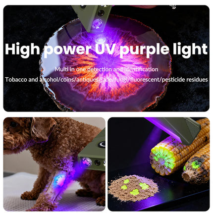 EDC Strong Light Mini Flashlight Type-C Rechargeable RGB Side Light UV Light Torch with Magnetic Pen Clip Inspection Lamp
