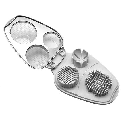 3in1 Creative Egg Slicer Hard Boiled Eggs Slicers Kitchen Food Slicers Fruit Vegetable Manual Slicers Household Kitchen Supplies