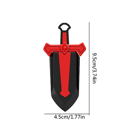 3D Carrot Sword Fidget Toys Children Decompression Push Card Small Toy 3D Printing Gravitys Carrot Sword Adults Kids Toys Gift
