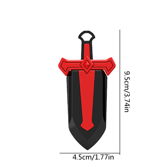 3D Carrot Sword Fidget Toys Children Decompression Push Card Small Toy 3D Printing Gravitys Carrot Sword Adults Kids Toys Gift