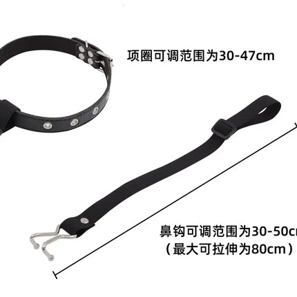 Metal Adjustable Elasticity Nose Slave Harness Sex Toys for Adult Couples Hook Role Play BDSM Bondage Elastic Strap