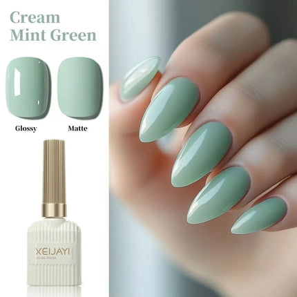 Gel Nail Polish Set 15ml Spring and summer milk white mint green Nude Varnish Gel Lacquer Top Coat for UV LED Curing