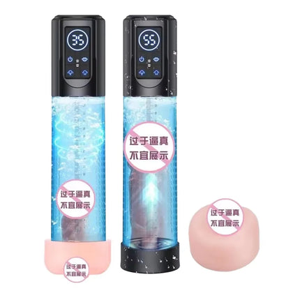 Automatic Rechargeable Penis Pump Vacuum Masturbator and Extender Trainer for Penis Enlargement Sex Products