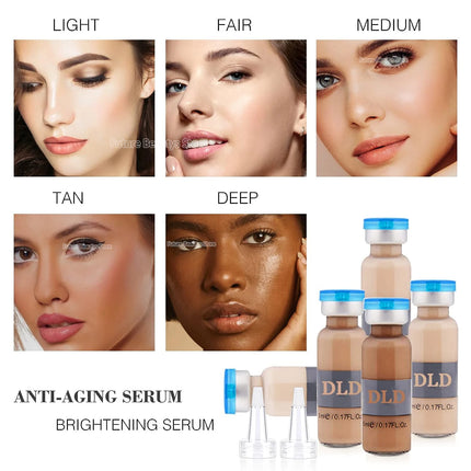 Korea 5ml Glow BB Cream Hyaluronic Acid Ampoule Kit Facial Repair Foundation Cream Moisturizing Rejuvenation Beauty Skin Care