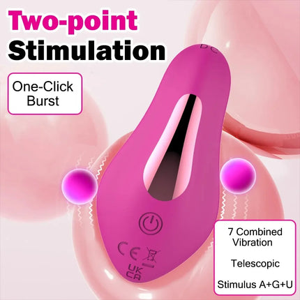 Wearable Bluetooth Panties Vibrator Vagina Clitoris Stimulator Massager APP Control Wearable Vibrating Egg Sex Toy for Adult