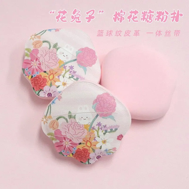 1 cute rabbit shell marshmallow air cushion powder puff thick rubycell shell shape makeup powder puff dry and wet dual-use