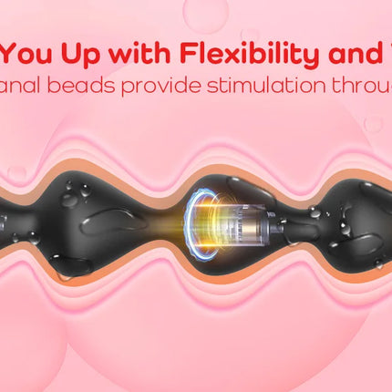 Anal Bead Vibrator For Men Vagina Clitoris Stimulator Vibrating Butt Plugs Huge Anal Dildo Prostate Massage Adult Sex Toys 18+