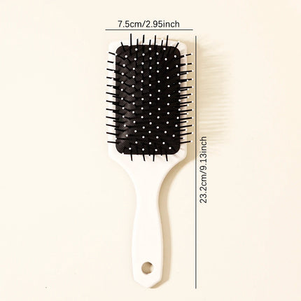 1piece skeleton and flower patterned air cushion comb - massage exfoliating comb, ABS plastic handle,Special for real hair wigs