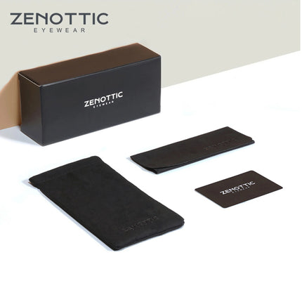 ZENOTTIC Fashion Rectangle Prescription Glasses Men Myopia Eyewear Fashion Women Hyperopia/Progressive Optical Eyeglasses