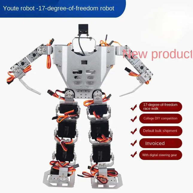 17 Dof Biomimetic Humanoid Robot Frame FOR Dual-Axis Servo RDS3115 Fighting Competition Dance Bipedal for Programmable Robot
