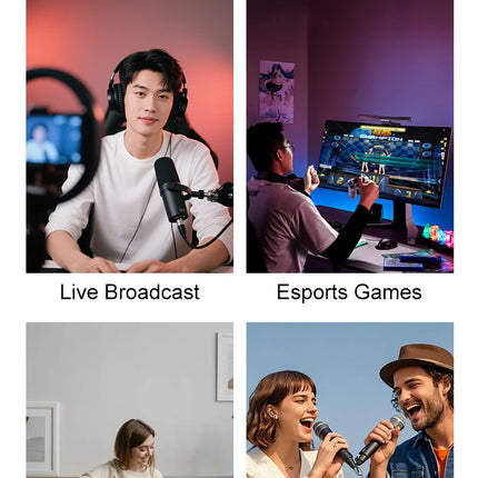 FUHAM S30 audio mixer, live sound card with DJ mixing effects and voice-changing features, music recording equipment sound card