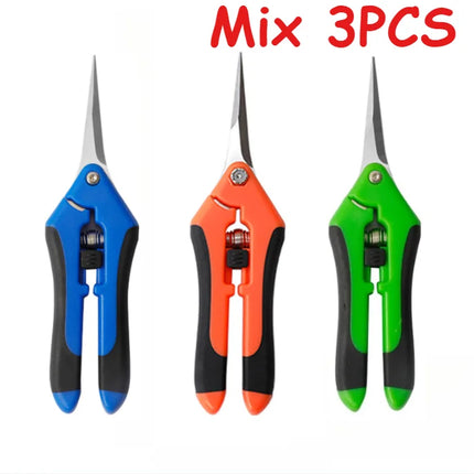 Stainless Steel Pruning Shears Handheld Garden Scissors Practical Trimming Tool for Branches Flowers and Household Plant Care