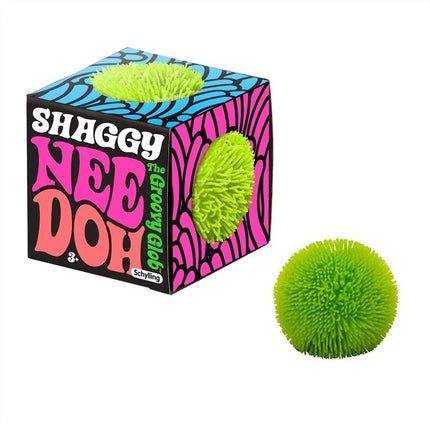 Needoh Mini 3 Pack Fuzz Ball Stress Teenie Squishy Sensory Toy The Groovy Glob Relief Fidget Non-Toxic Soft Balls for ADHD Gift