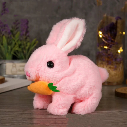 Children Puzzle Electronic Toys Electric Stuffed Rabbit Walk Bark Nod Birthday Parties Holiday Gifts Room Decoration