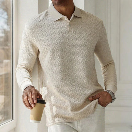 Men Long Sleeve Polo Shirt High Quality Male Clothing Office Polos T-shirt Business Poloshirt Casual Fashion Polo T Shirt Men