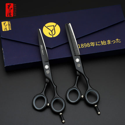 The 6-inch black and blue dual blade handle is ergonomically designed for greater comfort and ease of use, making it suitable fo