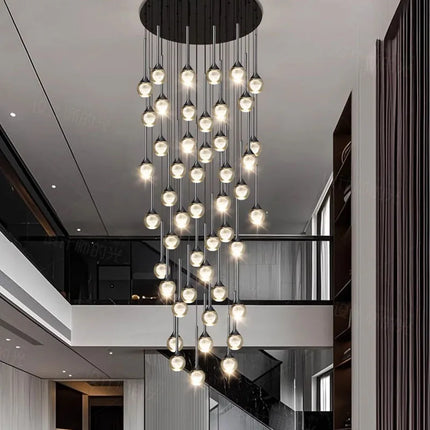 Modern home decoration crystal chandelier, stair Pendant lamp, living room Pendant lights, interior lighting