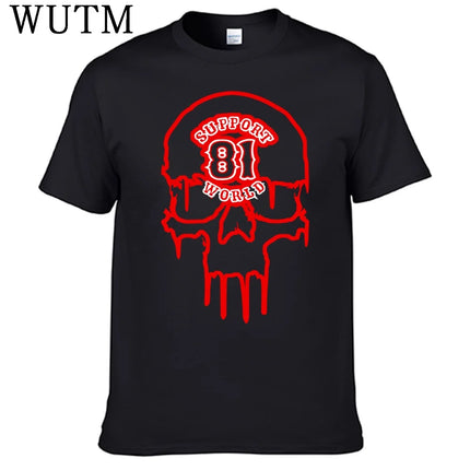Support 81 Motorcycle Club T Shirt 100% Cotton Men Shirt