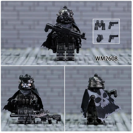 WM6147 WM6168 WM6169 Military Series SWAT Special Forces Building Block Commando Soldier City Police Cap Mini Action Figure Toys