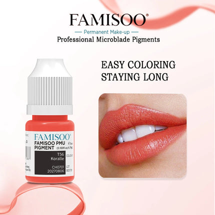 5ML Permanent Makeup Pigment Tattoo Lips Eyebrows Eyeliners Pigments Nude Color Tattoo Pigments Beauty Art Women Use