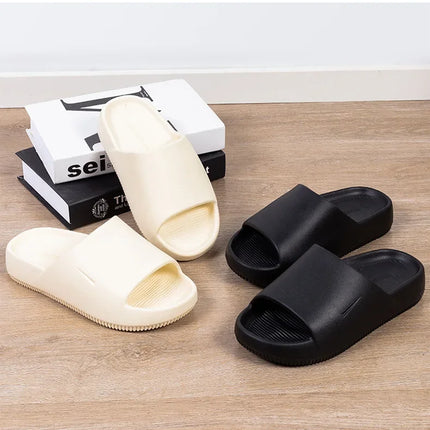 2024 New Ultra Soft Casual Sports Wear-Resistant Outdoor Elevated Slipper Sandals Couple Model Slippers For Women
