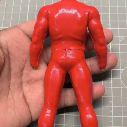 1/12 Scale Soldier Red Jumpsuit Model for 6''vtoys
