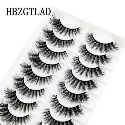 10 Pairs Mink Fake Eyelashes Faux 3D Natural Long False Eyelashes 3d Mink Lashes Soft Fluffy Lashes Extension Makeup Kit Cilios